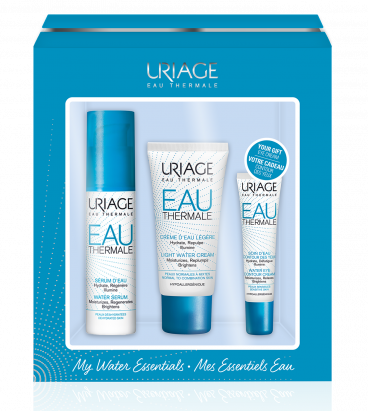 Uriage набор Новогодний (сыворотка увлажняющая 30м + крем увлажняющий 40мл + крем для контура газ 15мл)