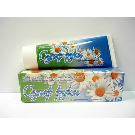 Крем СУПЕР РУКИ смягчающий Ромашка и бальзам Шостаковского 75г