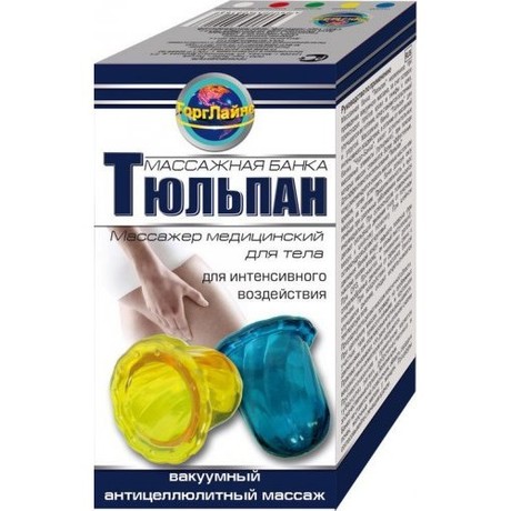 Массажер ТЮЛЬПАН банка массажная, 2 шт.