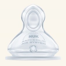 Соска NUK First Choice Plus силиконовая антиколиковая ортодонтической формы  с большим отверстием для пищи (арт. 10 709 264)