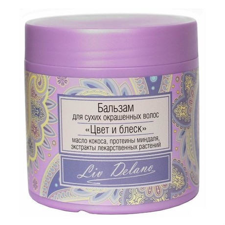 LIV DELANO ORIENTAL TOUCH бальзам "Цвет и Блеск" для сухих и окрашенных волос 350г