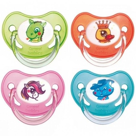 Соска-пустышка CANPOL BABIES анатомическая латексная FAIRY TALE (6-18 мес.) (арт. 210410086)