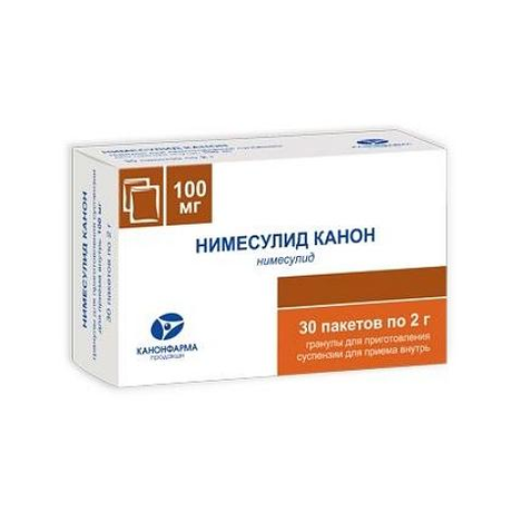 Нимесулид-Канон пакетик (гранулы для приготовления суспензии для приема внутрь) 100мг