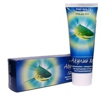 Крем АКУЛИЙ ЖИР "Акулья сила" Глюкозамин с Хондроитином для тела 75мл