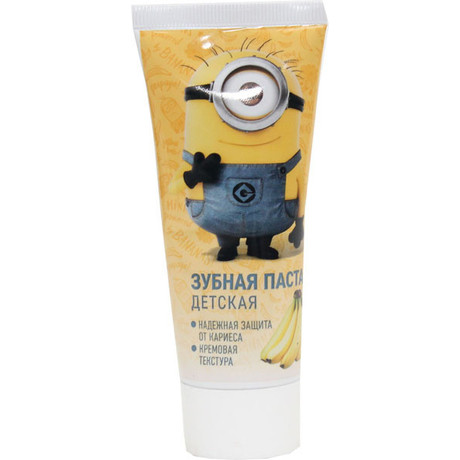 Зубная паста детская МИНЬОНЫ Банан 60г