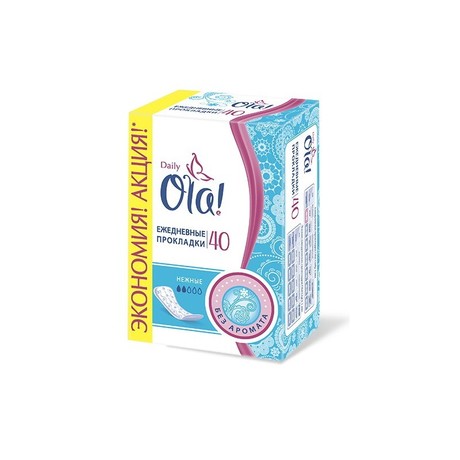 Прокладки гигиенические OLA ежедневные, 40 шт.