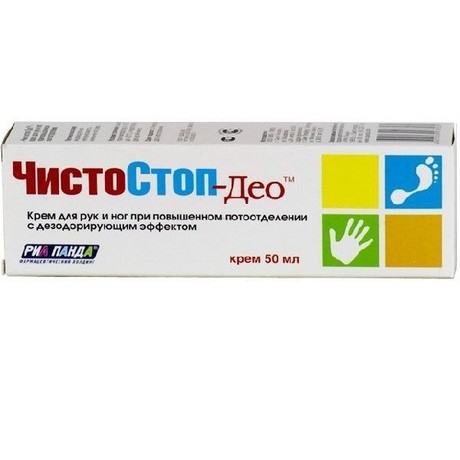 Крем ЧИСТОСТОП-ДЕО против потоотделения для рук и ног 35мл