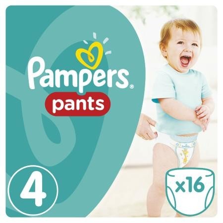 Подгузники-трусики PAMPERS Pants (8-14кг), 16 шт.