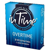 Презерватив IN TIME, 3 шт.  Overtime (c анестетиком)
