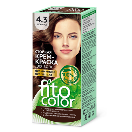 Краска для волос ФитоКолор крем для волос стойкая 115 мл (шоколад)