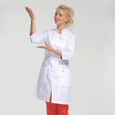 Блуза ВОСТОК ЛЛ 2223 женская (вышивка красным)