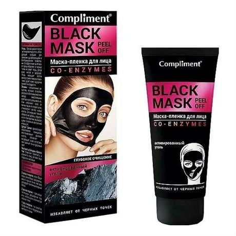 Маска-пленка COMPLIMENT Black Mask CO-ENZYMES для лица от черных точек 80 мл