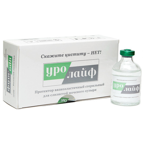 Уролайф протектор вязкоэластичный стерильный для слизистой мочевого пузыря 50мл