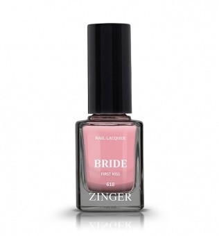 Лак для ногтей ZINGER Bride 12 мл (мод. 618) бледно-розовый теплый