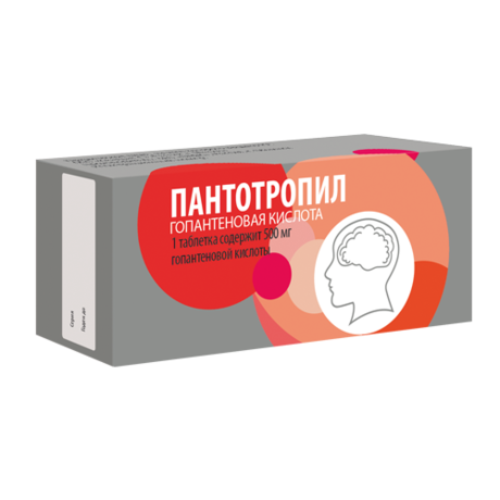 Пантотропил таблетки 250мг, 50 шт.