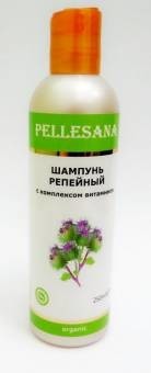 Шампунь PELLESANA Репейный с комплексом витаминов для укрепления волос 250мл