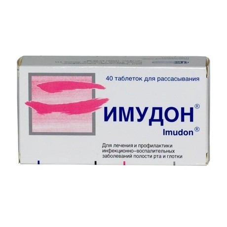 Имудон таблетки для рассасывания, 40 шт.