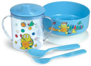 Набор СКАЗКА 2812 для кормления тарелка+кружка+ложка+вилка