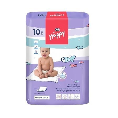 Пеленка NAPPY впитывающие 60 х 60см, 10 шт. для детей