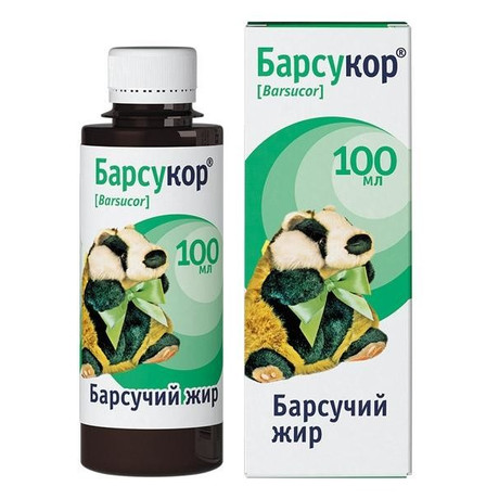 Барсучий жир "Барсукор" флакон 100 мл