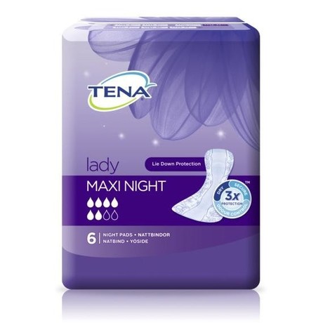 Прокладки гигиенические TENA Lady Maxi Night при недержании, 6 шт.
