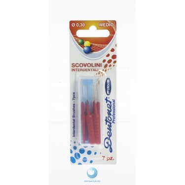 Зубные ершики DENTONET PROFESSIONAL цилиндрические, 7 шт. (арт. 116)