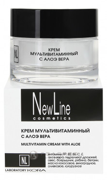 Крем КОРА NEW LINE мультивитаминный с алоэ вера 50мл