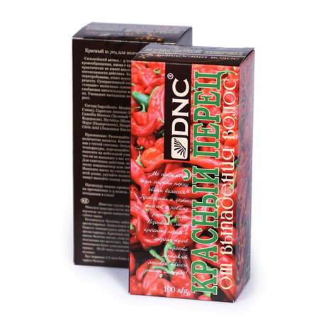Маска косметическая DNC Красный перец при выпадения волос 15мл, 3 шт.