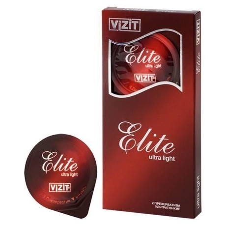 Презерватив VIZIT ELITE Ultra Light (ультратонкий) , 2 шт.