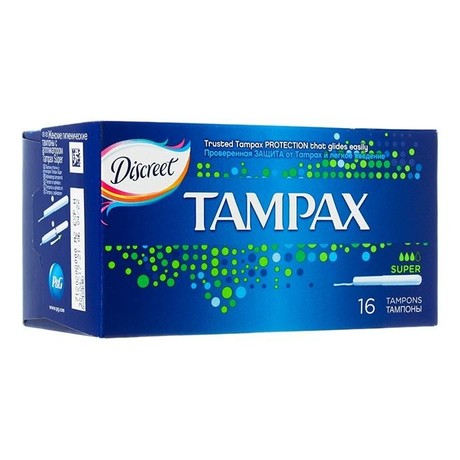 Тампоны гигиенические TAMPAX Super, 16 шт.