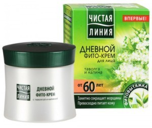 Крем ЧИСТАЯ ЛИНИЯ от 60 лет для лица с эктрактами таволги и калины 45мл