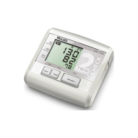 Тонометр NISSEI DS-700 автомат на плечо, адаптер, технология Twin Cneck (2 метода изм. АД — осциллометр.и тоны Короткова), манжета 22-32см, индик.аритмии, память 2*30 изм.+сред.
