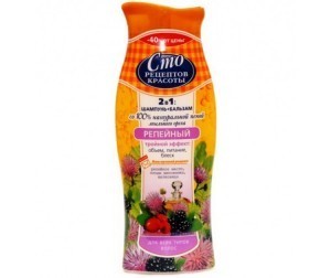 Шампунь СТО РЕЦЕПТОВ КРАСОТЫ Шиповник и Репейное масло 380мл