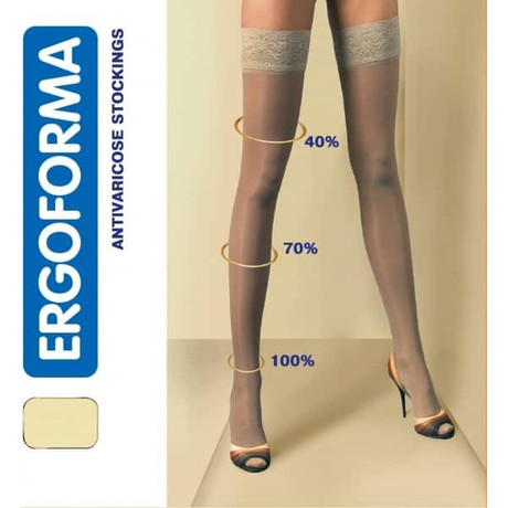 Чулки ERGOFORMA антиварикозные 2 кл. компрессии  разм. 6 (арт. 222) бронза