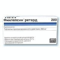 Финлепсин таблетки 200мг, 50 шт.