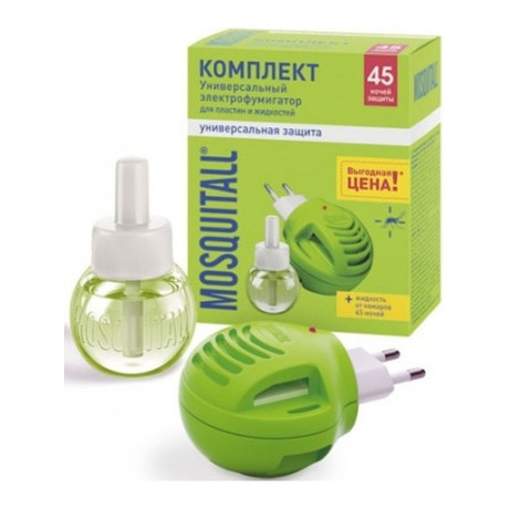 Москитол-Универсальная защита комплект прибор + жидкость (45 ночей)