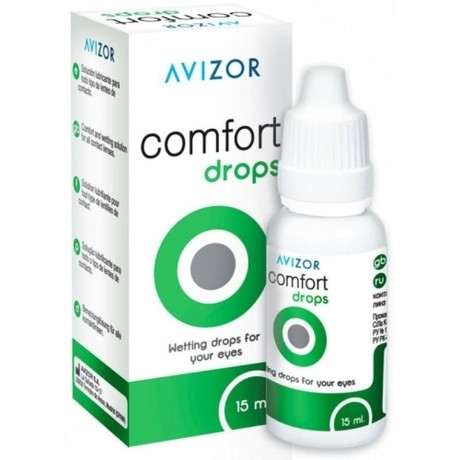 Капли для контактных линз увлажняющие AVIZOR Comfort Drops 15мл