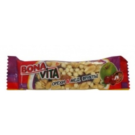 Батончики BONA VITA (Бона Вита) орех (фрукты и мед) 35г