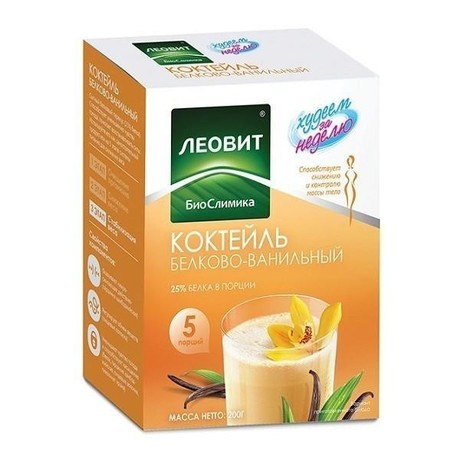 Худеем за неделю коктейль белково-ванильный 40г, 7 шт.