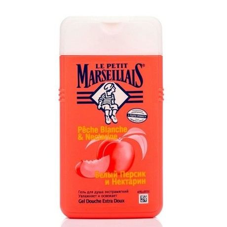 LE PETIT MARSEILIAIS (Маленький марселец) гель для душа Белый персик и Нектарин 250мл