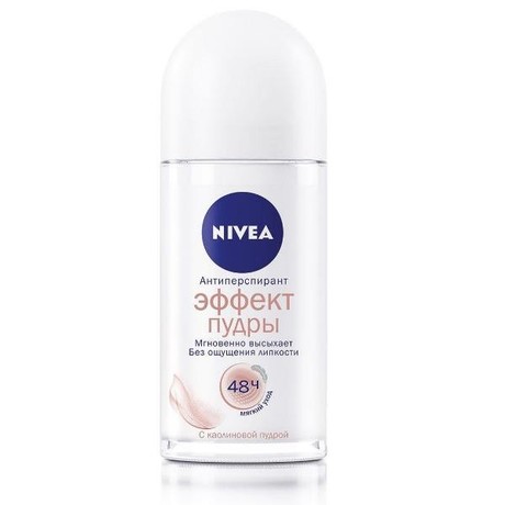 NIVEA DEODORANT Эффект пудры дезодорант для женщин 50мл (ролик)