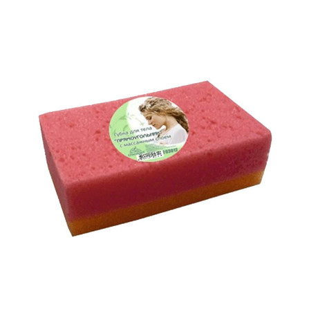 Губка ПРЯМОУГОЛЬНИК для тела массажная