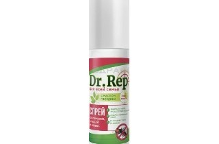 Спрей ДОКТОР РЕП (Dr. Repellent) от комаров и клещей 100мл