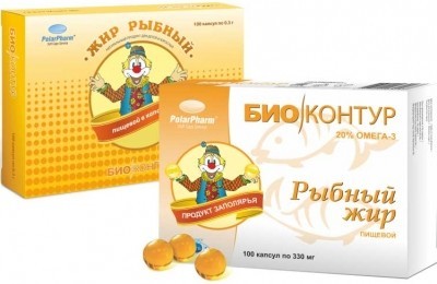 Рыбий жир пищевой капсулы 300мг, 100 шт.