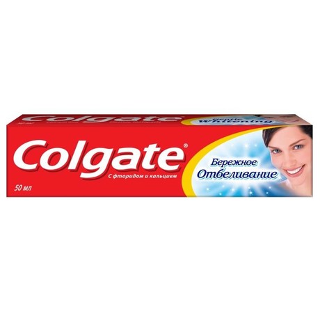 Зубная паста COLGATE Бережное отбеливание 50мл (75г)
