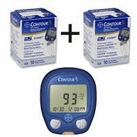 Тест-полоска Contour TS, 50 шт. х2 + подарок Глюкометр