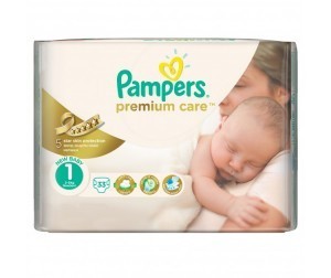 Подгузники PAMPERS Premium Care Newborn (2-5кг), 33 шт.