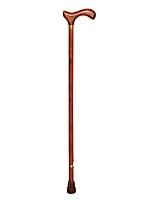 Трость опорная деревянная, ручка деревянная конус 85-93см