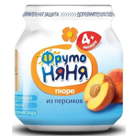 Пюре ФРУТОНЯНЯ персик 100г