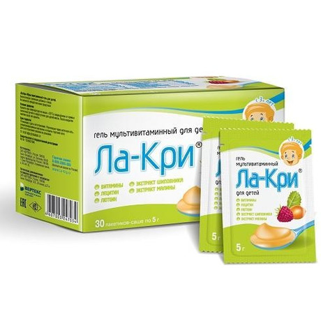 Ла-кри гель мультивитаминный саше 5г 30 шт. для детей